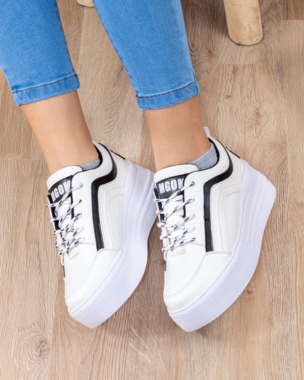 Zapatillas Arizona - Blanco y Negro - Tienda Nébula