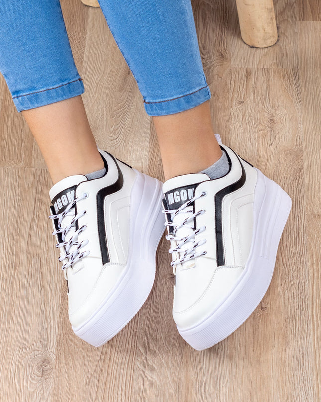 Zapatillas Arizona - Blanco y Negro - Tienda Nébula